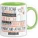 Parkour-Athletin Geschenk Becher Tasse Gott Schuf Alle Menschen Gleich Nur Die Besten Durfeten Parkour-Athletin Werden Geschenkidee Lustig Grün Trendation