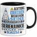 Serienjunkie Geschenk Tasse Lustiger Spruch Erheben Sie Sich Der Serienjunkie Betritt den Raum Schwarz Trendation