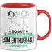 EDM-Enthusiast Geschenk Tasse So Gut Kann Nur Ein EDM-Enthusiast Aussehen Geschenkidee Kaffee-Becher Rot Trendation