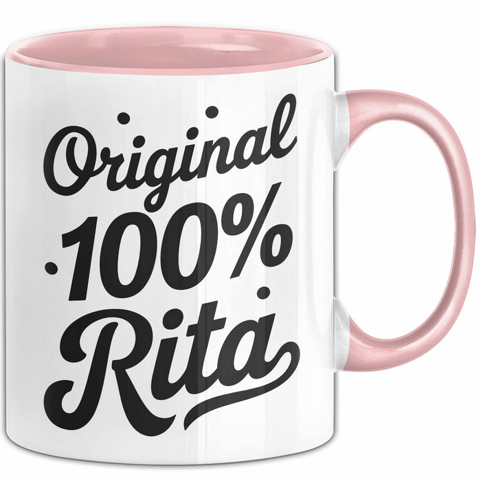 Rita Tasse Geschenk Original 100% Rita Geschenkidee Geburtstag Rosa Trendation