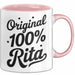 Rita Tasse Geschenk Original 100% Rita Geschenkidee Geburtstag Rosa Trendation