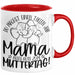 Mutter Geschenk Tasse Mama Du Machst Einen Tollen Job Alles Gute Zum Muttertag Geschenkidee Mütter Kaffee-Becher Rot Trendation