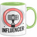 Influencer Tasse Geschenkidee für Content Creator Fans Grün Trendation