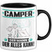 Camper Tasse Geschenk für Camper Der Mann Der Alles Kann Geschenkidee zum Geburtstag Schwarz Trendation