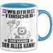 Wildtierforscher Tasse Geschenk für Wildtierforscher Der Mann Der Alles Kann Geschenkidee zum Geburtstag Blau Trendation