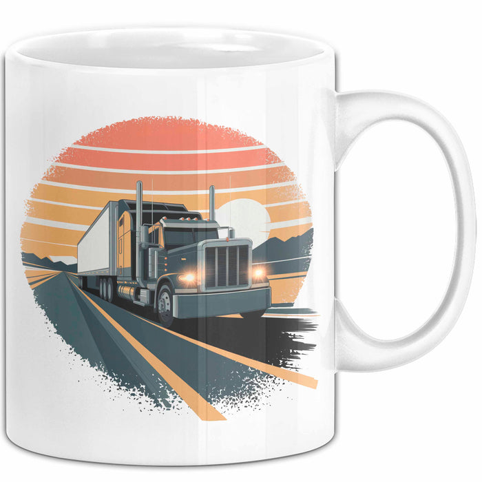 Lkw Fahrer Tasse Geschenkidee Fernfahrer Lustiger Spruch Geschenkidee Lustig Weiß Trendation