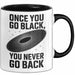 Physiker Tasse Geschenk Einmal schwarz immer schwarz Trendation