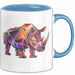 Nashorn Tasse Geschenk Lustige Geschenkidee Spruch Blau Trendation