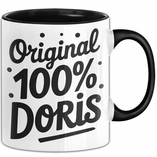 Doris Tasse Geschenk Original 100% Doris Geschenkidee Geburtstag Schwarz Trendation