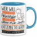 Katzenbetreuerin Tasse Geschenk Spruch Wer Will Schon Prinzessin Sein Wenn Man Auch Katzenbetreuerin Sein Kann Blau Trendation