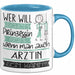 Ärztin Tasse Geschenk Spruch Wer Will Schon Prinzessin Sein Wenn Man Auch Ärztin Sein Kann Blau Trendation