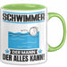 Schwimmer Tasse Geschenk für Schwimmer Der Mann Der Alles Kann Geschenkidee zum Geburtstag Grün Trendation
