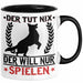 Hund Tasse Geschenk Kaffee-Becher Hunde-Besitzer Geschenkidee Schwarz Trendation