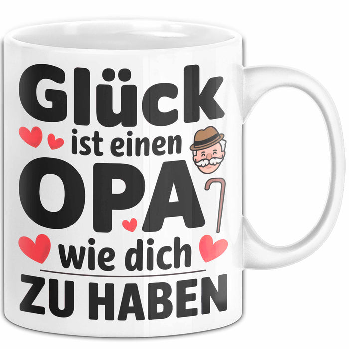 Opa Tasse Geschenkidee Für Einen Großvater Wie Dich Weiß Trendation
