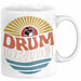 Drummer Schlagzeug-Spieler Geschenk Tasse Geschenkidee Kaffee-Becher Schlagzeuger Drum Bunte Grafik Weiß Trendation