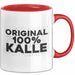 Kalle Tasse Original 100% Kalle Geschenk Rot Trendation
