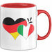 Deutschland Italien Tasse Geschenk Halb Italiener Deutsche Geschenkidee Fußball 2025 Rot Trendation