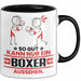 Boxer Geschenk Tasse So Gut Kann Nur Ein Boxer Aussehen Geschenkidee Kaffee-Becher Schwarz Trendation
