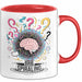 Überdenker Tasse Geschenk Lustige Geschenkidee Spruch Für Beschäftigte Köpfe Rot Trendation