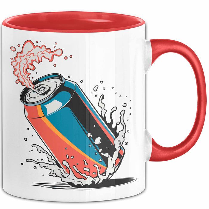 Softdrink Fan Tasse Geschenkidee für Limo und Cola Liebhaber Rot Trendation