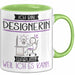 Designerin Tasse Geschenk Ich Bin Designerin Warum Weil Ich Es Kann Geschenkidee Geburtstag Grün Trendation