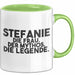 Stefanie Tasse Stefanie – Die Frau. Der Mythos. Die Legende. Geschenk Grün Trendation