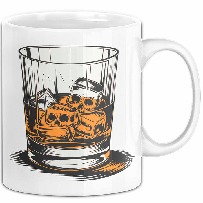 Whiskytrinker Tasse Geschenkidee für Whisky Liebhaber Weiß Trendation