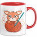 Häkel Fan Tasse Geschenk Lustige Geschenkidee Spruch Für Amigurumi Macher Rot Trendation