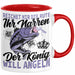 Angler Geschenk Tasse Spruch Männer Angeln Geschenkidee Kaffee-Becher Fischer Angeln Rot Trendation