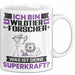Wildtierforscher Tasse Geschenk für Wildtierforscher Geburtstag Lustiger Spruch Kaffee-Becher Was Ist Deine Superkraft Weiß Trendation