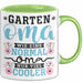 Garten Oma Tasse Geschenk Muttertag Witziger Spruch Cooler Becher Grün Trendation