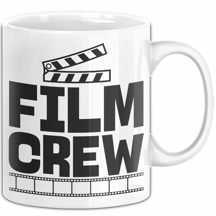 Film-Crew Tasse Geschenk Fime-Macher Geschenkidee Becher Weiß Trendation