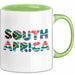 Südafrika Flagge Südafrikanisch Tasse Geschenk Lustige Geschenkidee Spruch Grün Trendation