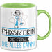 Physikerin Geschenk Tasse Becher Die Frau Die Allen Kann Geschenkidee für eine Physikerin Lustig Grün Trendation