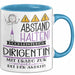 Dirigentin Tasse Geschenk Lustig Abstand Halten Hochleistungs-Dirigentin Mit Drang Zur Perfektion Bei Der Arbeit Blau Trendation