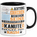 Kanute Geschenk Tasse Lustiger Spruch Erheben Sie Sich Der Kanute Betritt den Raum Schwarz Trendation