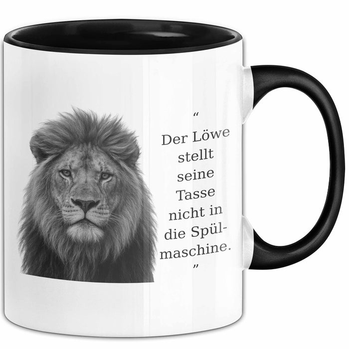 Der Löwe Stellt Seine Tasse Nicht In Die Spülmaschine Büro Becher Geschenk Trendation