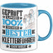Kletterführer Geschenk Lustiger Spruch für Kletterführer Geschenkidee Bester Kletterführer Der Welt Blau Trendation