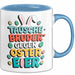 Ostern Tasse Geschenk Tausche Bruder gegen Ostereier Geschenkidee Lustig Blau Trendation