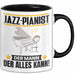 Jazz-Pianist Tasse Geschenk für Jazz-Pianist Der Mann Der Alles Kann Geschenkidee zum Geburtstag Schwarz Trendation