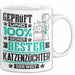 Katzenzüchter Geschenk Lustiger Spruch für Katzenzüchter Geschenkidee Bester Katzenzüchter Der Welt Weiß Trendation