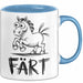 Pferde Tierliebhaber Tasse Geschenk Lustige Geschenkidee Spruch Färt Blau Trendation