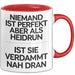 Heidrun Tasse Geschenk Niemand Ist Perfekt Heidrun Verdammt Nah Dran Geschenkidee Rot Trendation