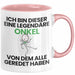 Onkel Geschenk Tasse Lustige Geschenkidee Geburtstag für Onkel Ich Bin Dieser Legendäre Onkel Von Dem Alle Geredet Haben Kaffee-Becher Rosa Trendation