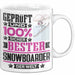 Snowboarder Geschenk Lustiger Spruch für Snowboarder Geschenkidee Bester Snowboarder Der Welt Weiß Trendation