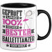 Balletttänzer Geschenk Lustiger Spruch für Balletttänzer Geschenkidee Bester Balletttänzer Der Welt Schwarz Trendation