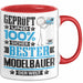 Modelbauer Geschenk Lustiger Spruch für Modelbauer Geschenkidee Bester Modelbauer Der Welt Rot Trendation