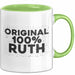 Ruth Tasse Original 100% Ruth Geschenk Grün Trendation