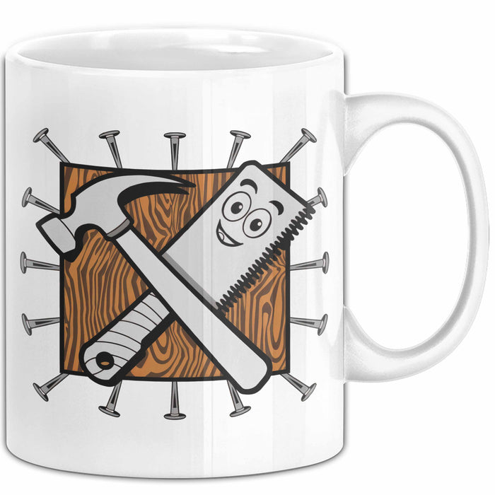 Tischler Tasse Geschenk Lustige Geschenkidee Spruch Für Holzhandwerker Weiß Trendation