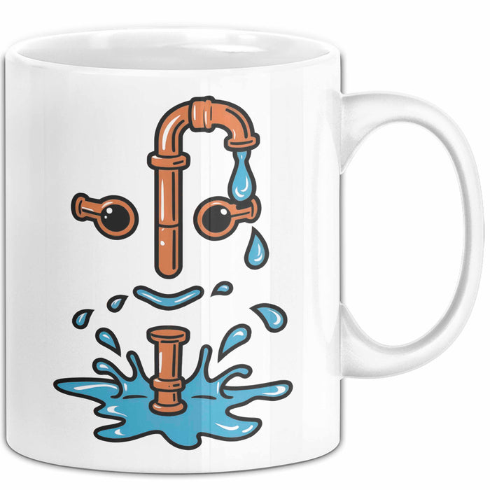 Klempner Tasse Geschenkidee Rohr Experte Lustiger Spruch Geschenkidee Lustig Weiß Trendation